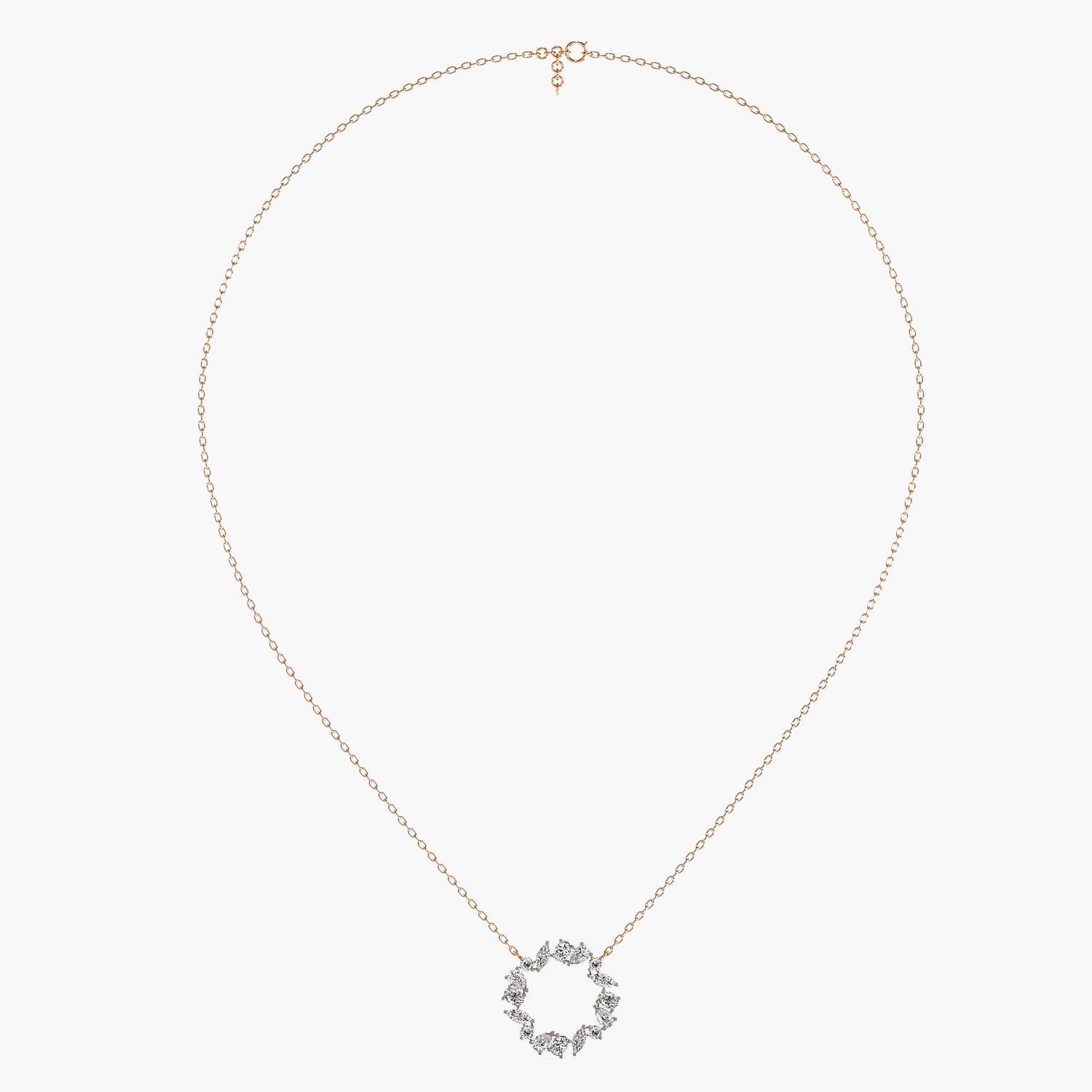 Crystal Halo Pendant (With Chain)